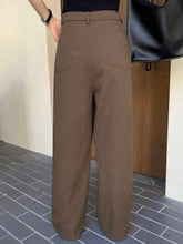 DAZY Women Casual Solid Color Waistband Pocket Pants